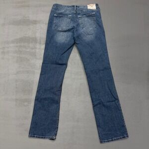 True Religion Billie Straight Leg Jeans Blue Mid Rise Denim 31